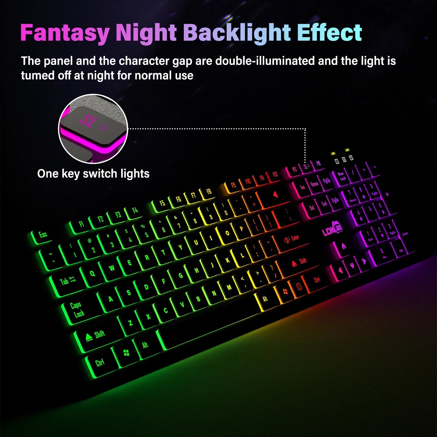 RGB Gaming Keyboard | Multi-Language Backlit