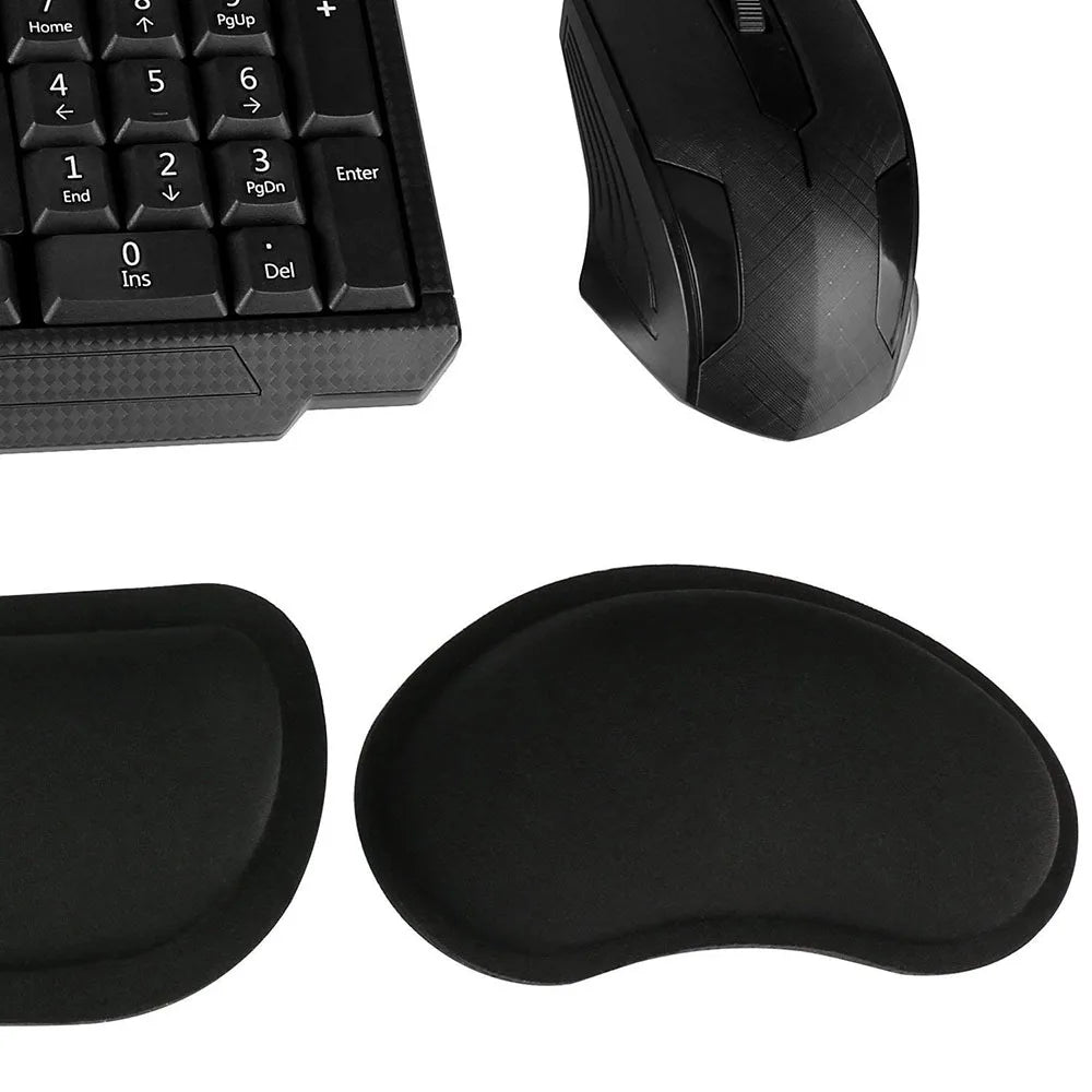 Memory Foam Wrist Rest | Ergonomic Keyboard & Mouse Pad